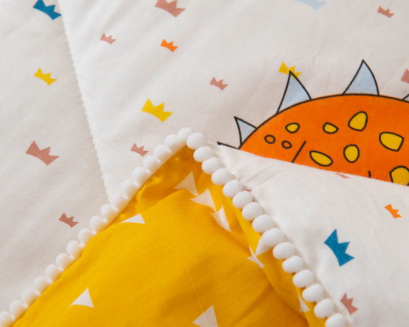 Комфортер детский комплект с одеялом Sofi De Marko Дино желтый 1,5-Спальное