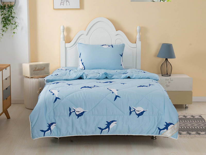 Комфортер детский комплект с одеялом Sofi De Marko Брюс голубой 1,5-Спальное