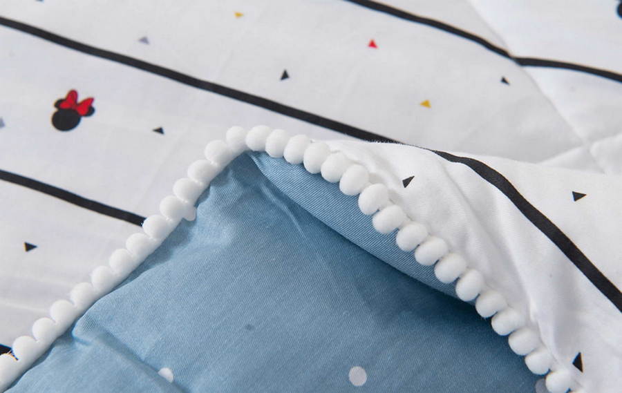 Комфортер детский комплект с одеялом Sofi De Marko Микки голубой 1,5-Спальное