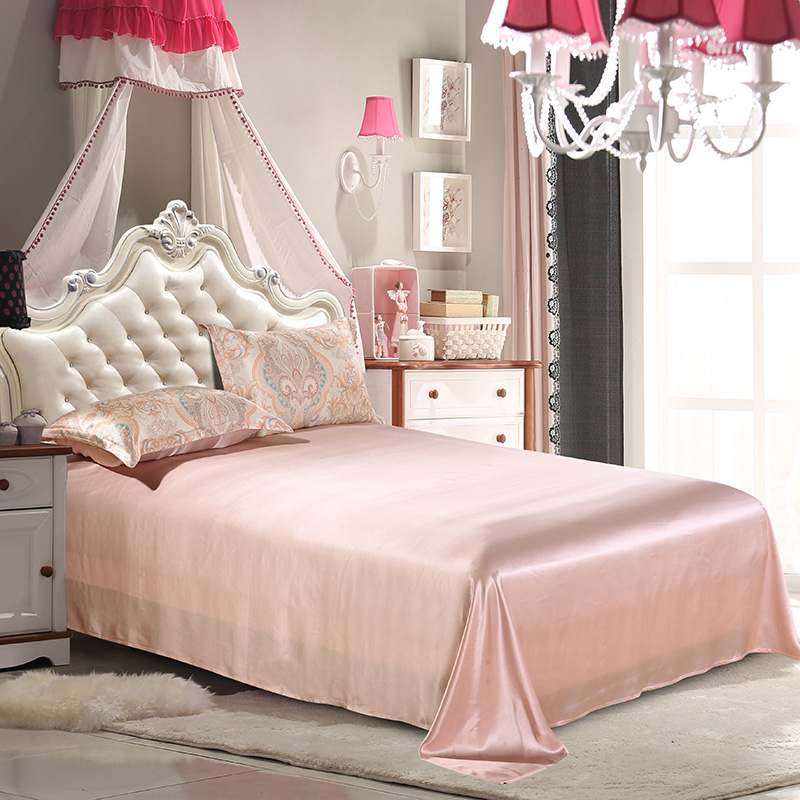 Постельное белье шелковое Luxe Dream Эстель Estel кремово-розовый