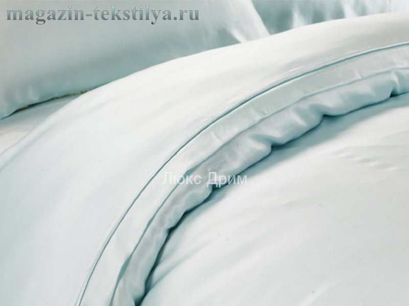 Фото: Постельное белье Luxe Dream Бирюзовый шелковый от магазина-текстиля.ру