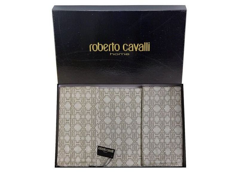 Постельное белье Roberto Cavalli Basic 003 grigio хлопок сатин