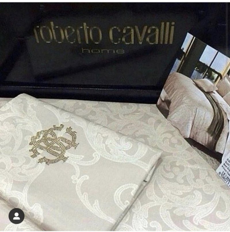 Постельное белье Roberto Cavalli Damasco v 810 ecru крем хлопок сатин