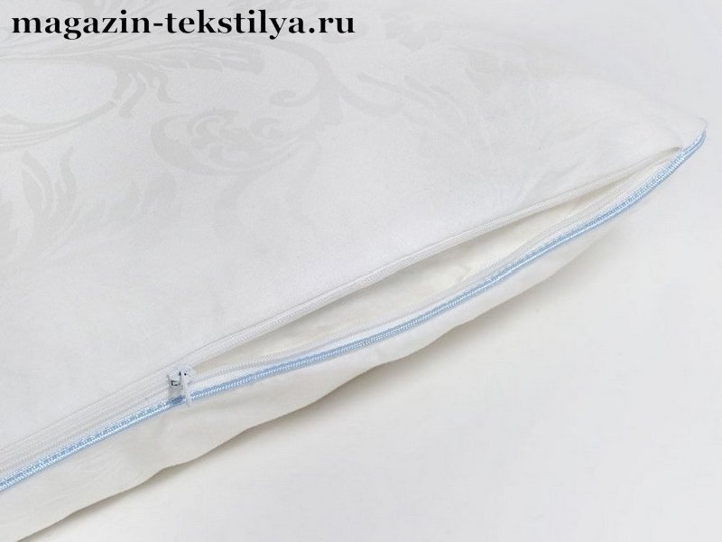 Подушка мужская OnSilk Harmony шелковая в хлопке жаккарде упругая высокая XL