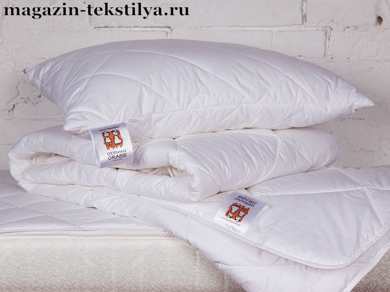 Фото: Комплект детский German Grass Baby 95С подушка одеяло всесезонное наматрасник на резинке 