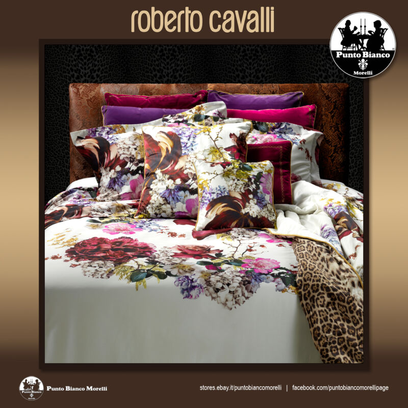 Постельное белье Roberto Cavalli Floris 001 Bianco хлопок сатин