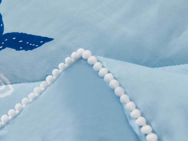 Фото: Комфортер детский комплект с одеялом Sofi De Marko Брюс голубой 1,5-Спальное 