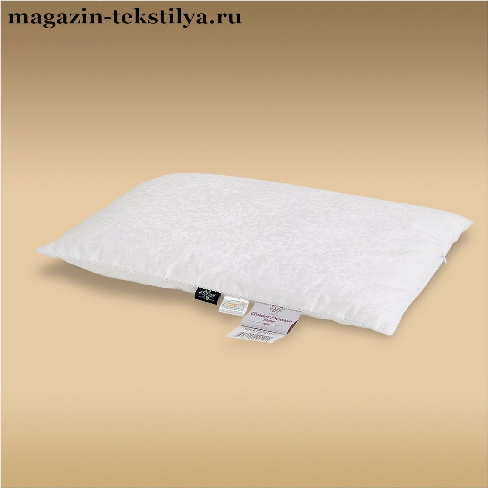 Фото: Подушка детская OnSilk Comfort Premium шелковая очень низкая 