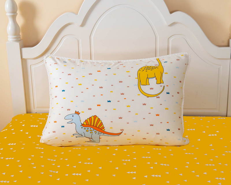 Фото: Комфортер детский комплект с одеялом Sofi De Marko Дино желтый 1,5-Спальное 
