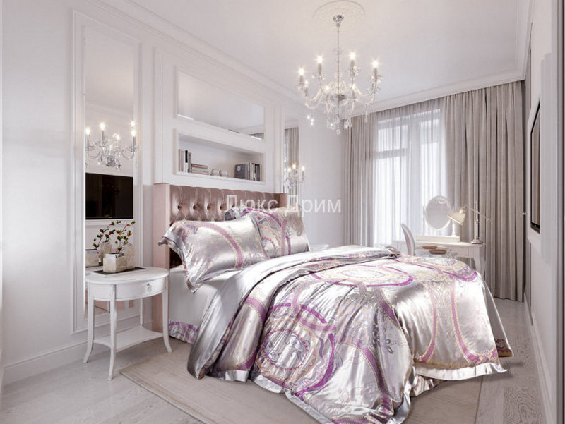 Постельное белье шелковое Luxe Dream Марсель Marsel жаккард серебряно-пурпурный