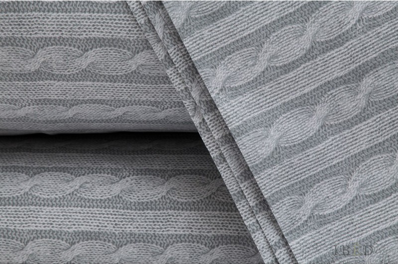 Фото: Постельное белье Mirabello At Home v01 nuvola серый хлопок перкаль от магазина-текстиля.ру