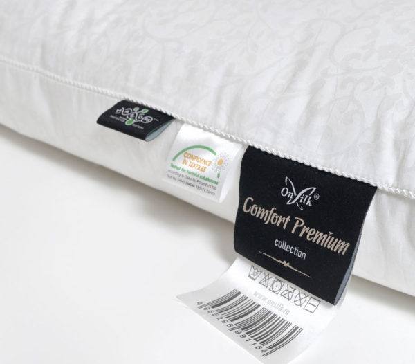 Подушка OnSilk Comfort Premium шелковая M-средняя, упругая