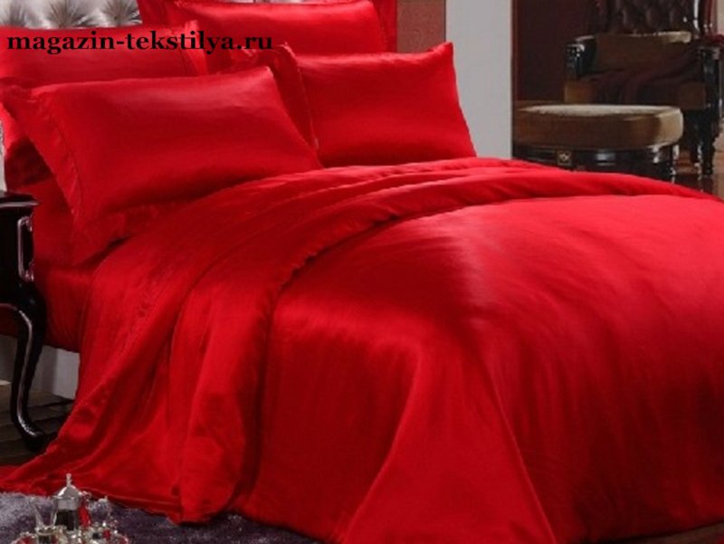 Постельное белье шелковое Luxe Dream Красный
