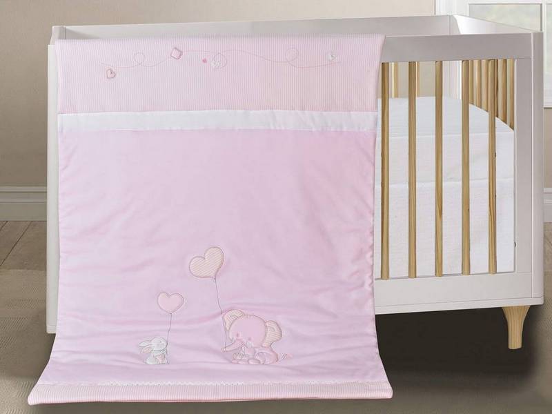 Одеяло детское Sofi De Marko Слоник розовое трикотаж