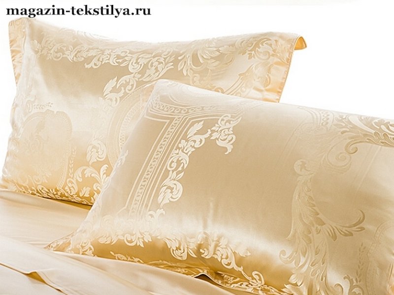 Фото: Постельное белье Luxe Dream Эдем жаккардовое шелковое от магазина-текстиля.ру